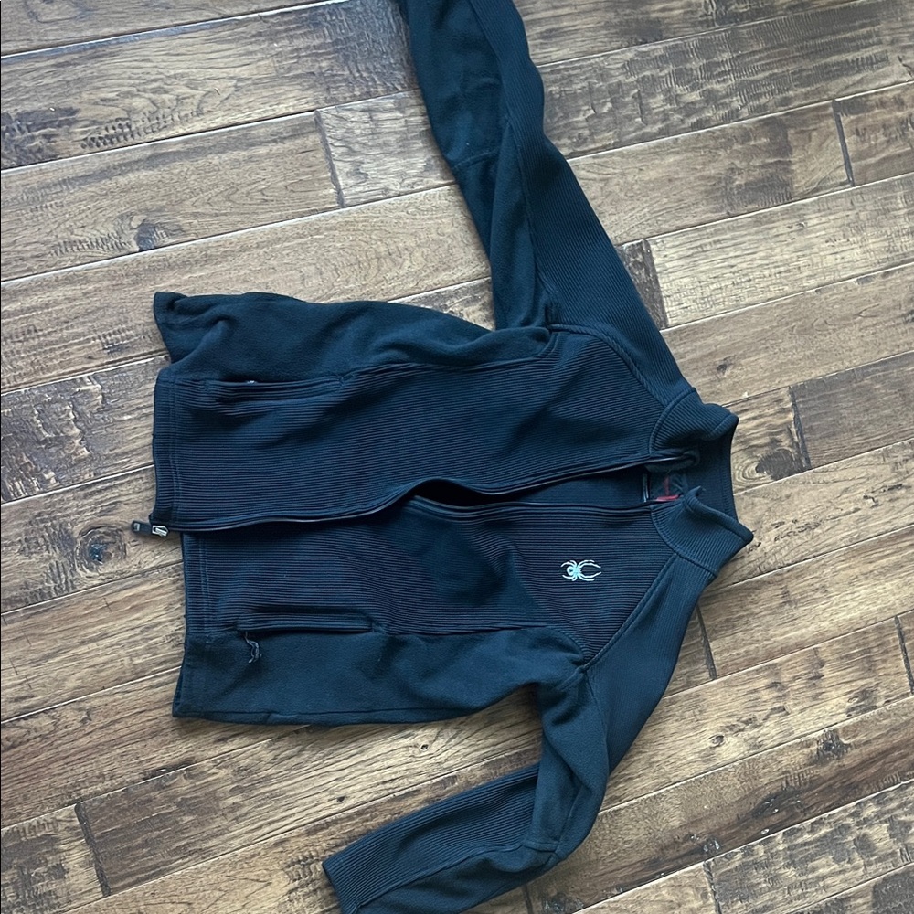 Spyder Black Jacket with white logo